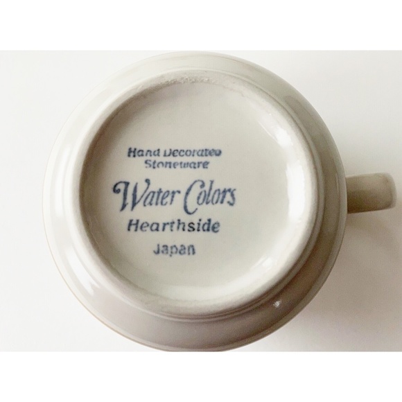 VTG Water Colors Hearthside Cup & Saucer Set 4 - Picture 2 of 5
